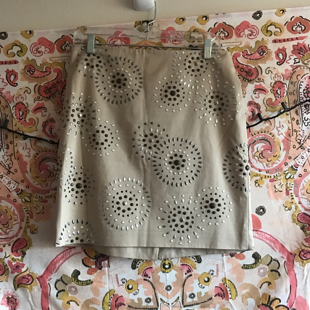 White House Black Market Studded Skirt